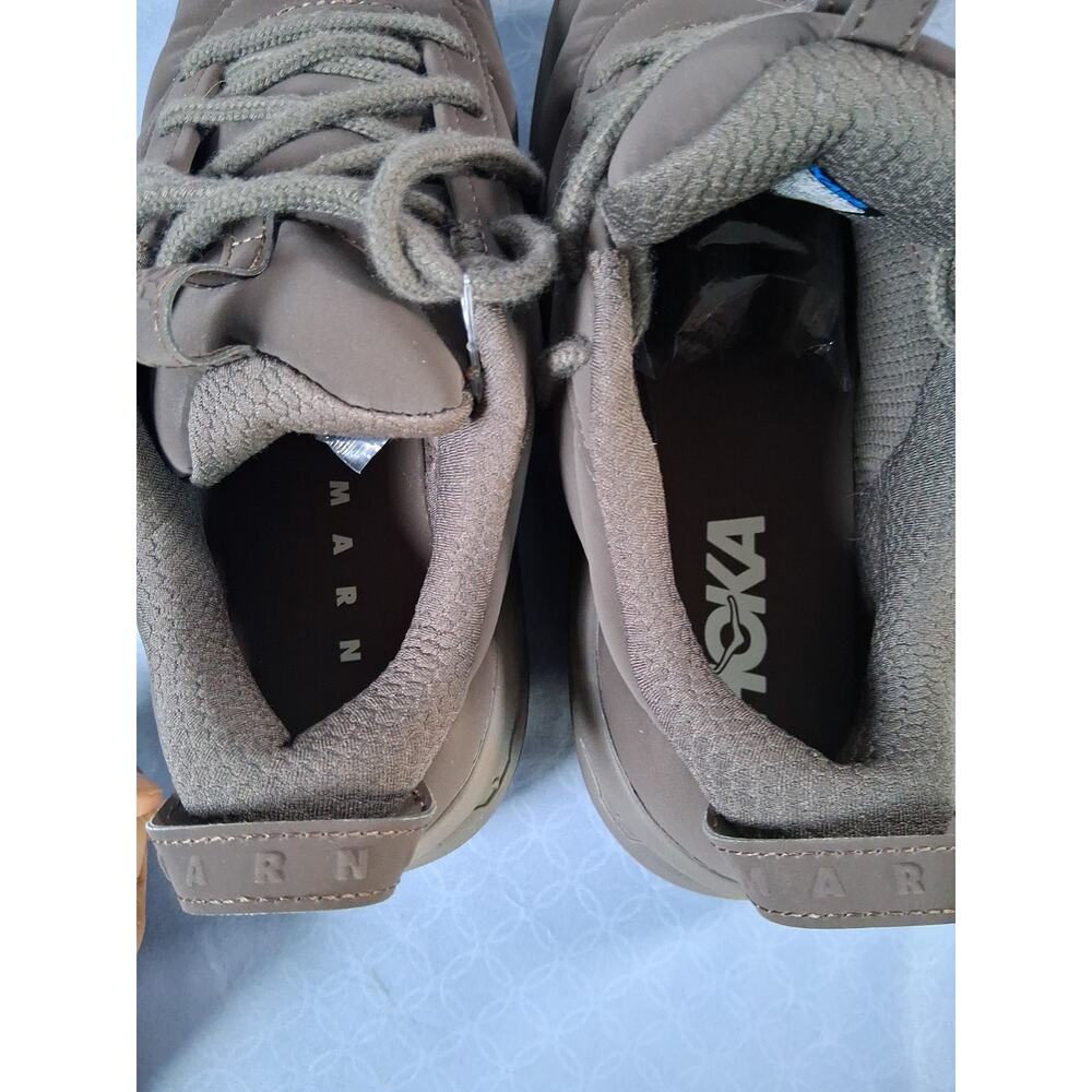 Marni x Hoka Bondi B3LS Bracken Brown Pack Sneakers Unisex Mens 9 Womens 10 BAG - Picture 12 of 16